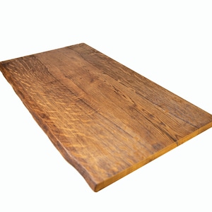 Gebürstete Massivholzplatte in dark Tiefe 50 cm mit 3 cm Plattenstärke Bild 1