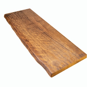 Brushed solid wood panel in dark - depth 25 cm with 3 cm panel thickness