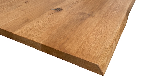 30 Cm Wide Solid Oak Top With 1x Tree Edge in English Oak Etsy Canada