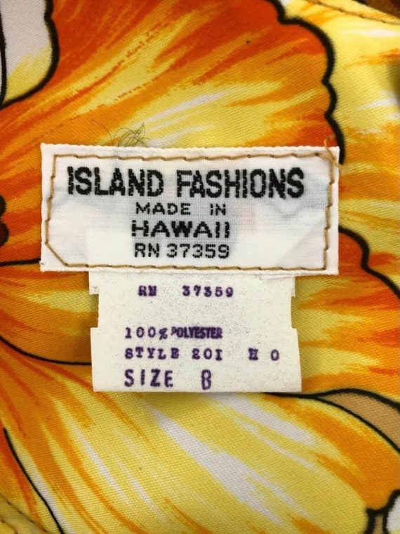 Vintage Island Fashions Floral Maxi Dress - image 8