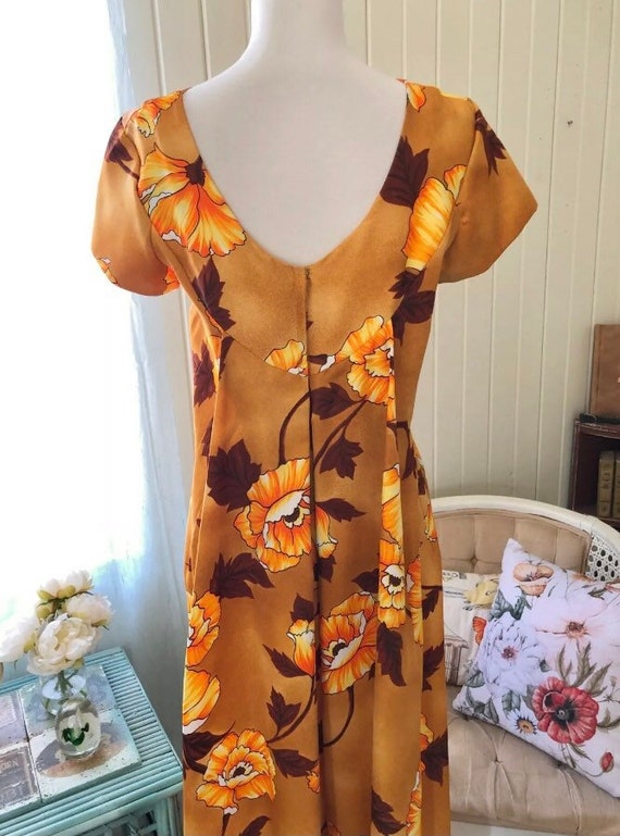 Vintage Island Fashions Floral Maxi Dress - image 4