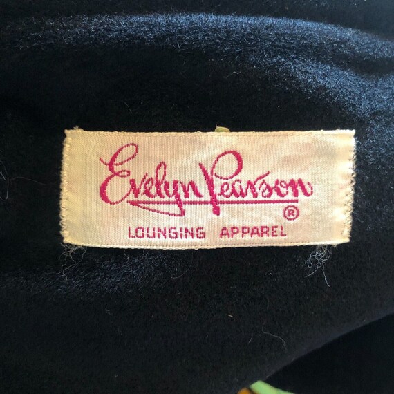 Evelyn Pearson Lounging Apparel Vintage Dress Bla… - image 3
