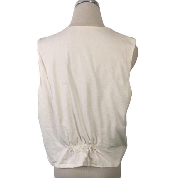 Vintage Quilted Patchwork Vest Double Wedding Rin… - image 6