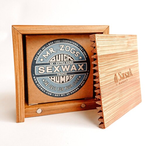 Bamboo Surf Wax Box Comb Handmade Hardwood Surf Wax Comb Etsy