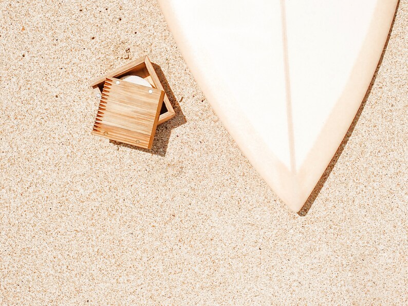Bamboo Surf Wax Box Comb Handmade Hardwood Surf Wax Comb Etsy