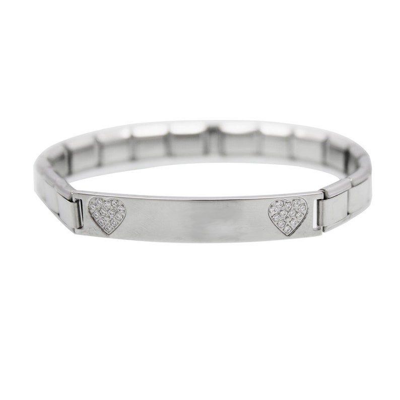 Personalised Engraved 18 Link charm bracelet Nomination style Etsy