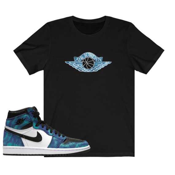 Air Jordan 1 TIE DYE bijpassende shirts 