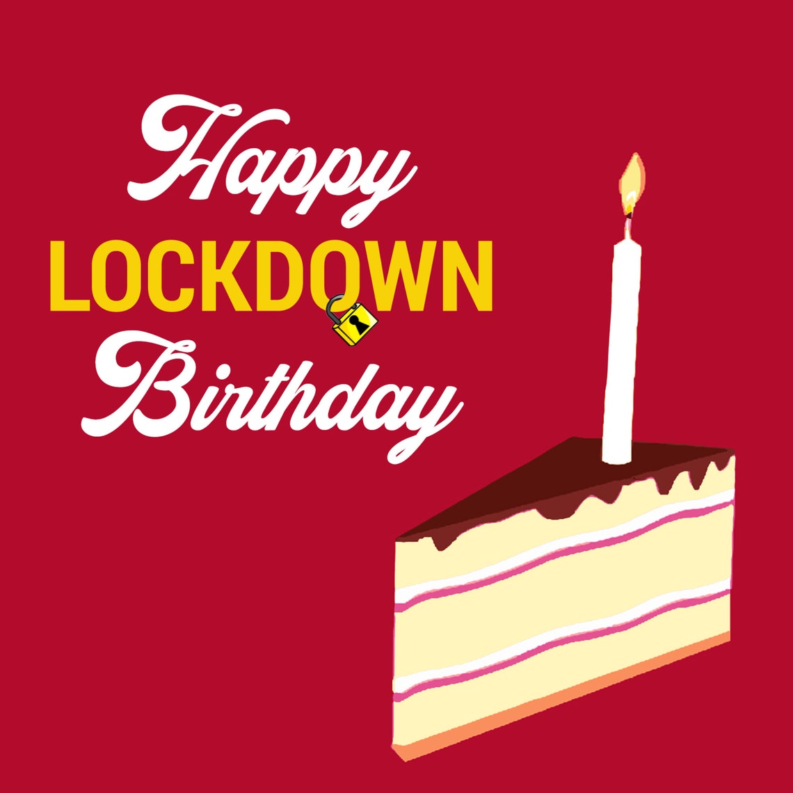 Lockdown Birthday Card Funny Isolation for Him for Her Etsy