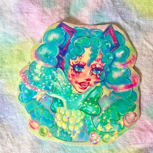 Adesivo da Hatsune Miku, palhaça espacial