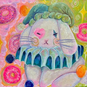 Clown Bunny Print