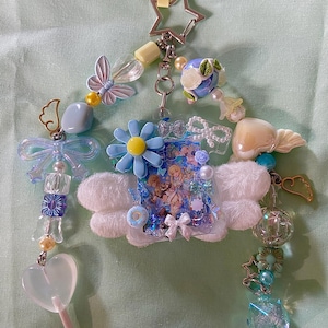 Genshin Lumine Aether and Paimon Keychain
