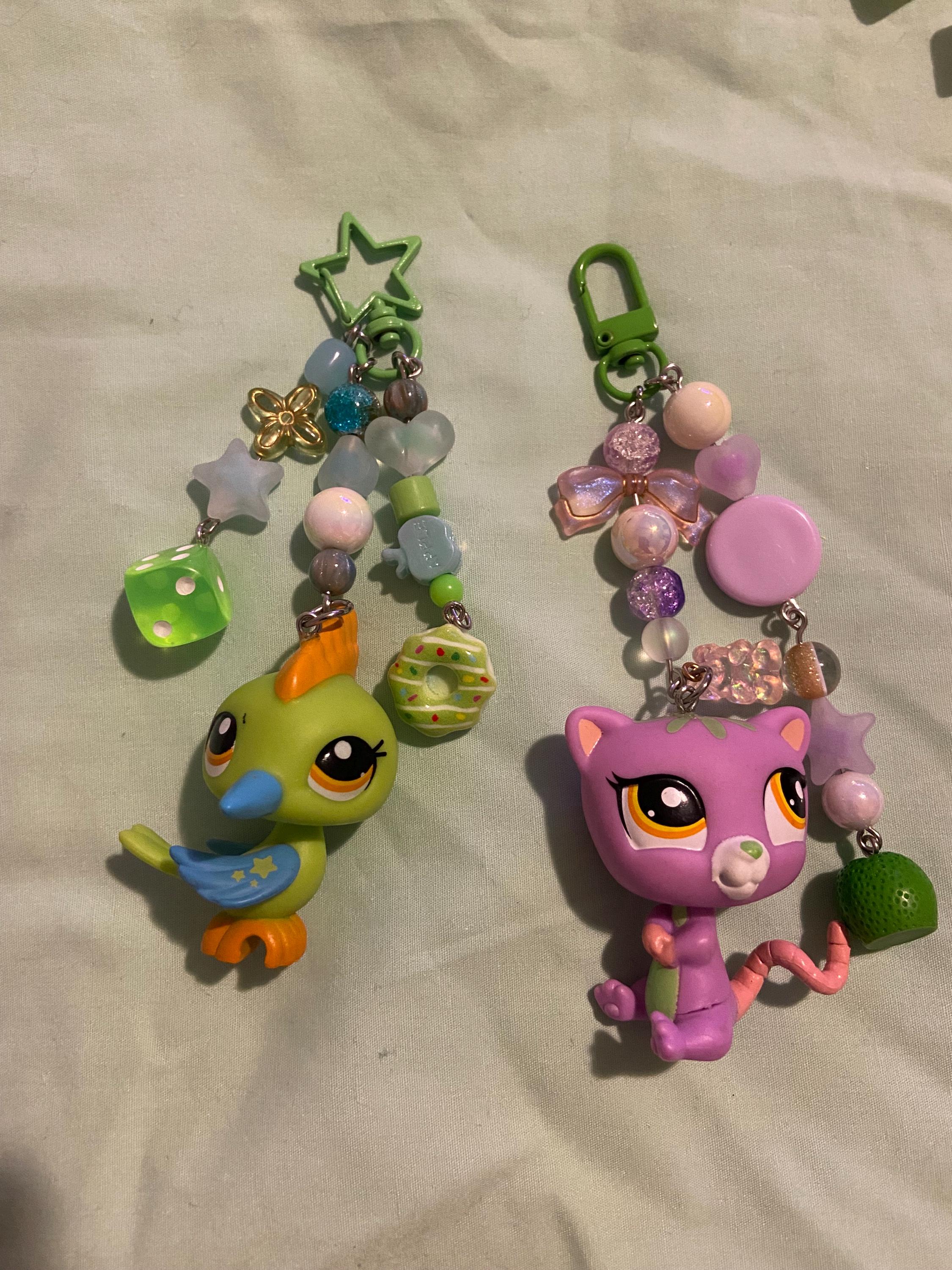 LPS New Gen Beaded Keychains Woodpecker and Possum - Etsy