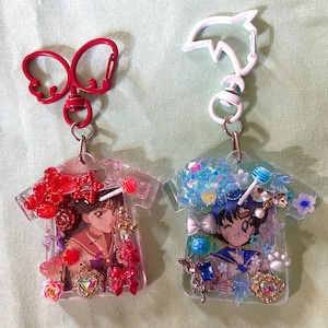 Sailor mars and neptune keychains