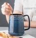 Ceramic mug,coffee mug,ceramic coffee mug,tea mug,tea cup,Blue Mug with stars, green mug,ceramic mug,blue ceramic mug 
