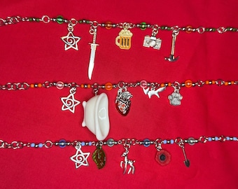 Boyfriend to Death / You Kill Me Every Time Inspired Charm Bracelets – Ren, Lawrence, and Strade