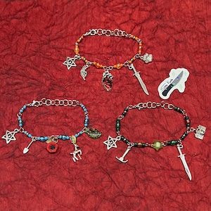 Boyfriend to Death Inspired Charm Bracelets – Ren, Lawrence, and Strade