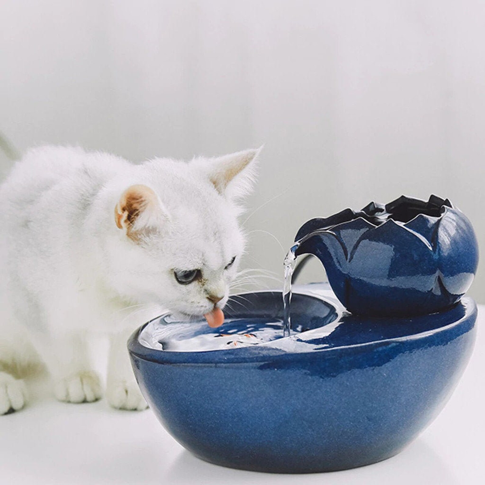 Ceramic Pet Drinking Fountain/thirsty cat fountains/Cat Water Etsy