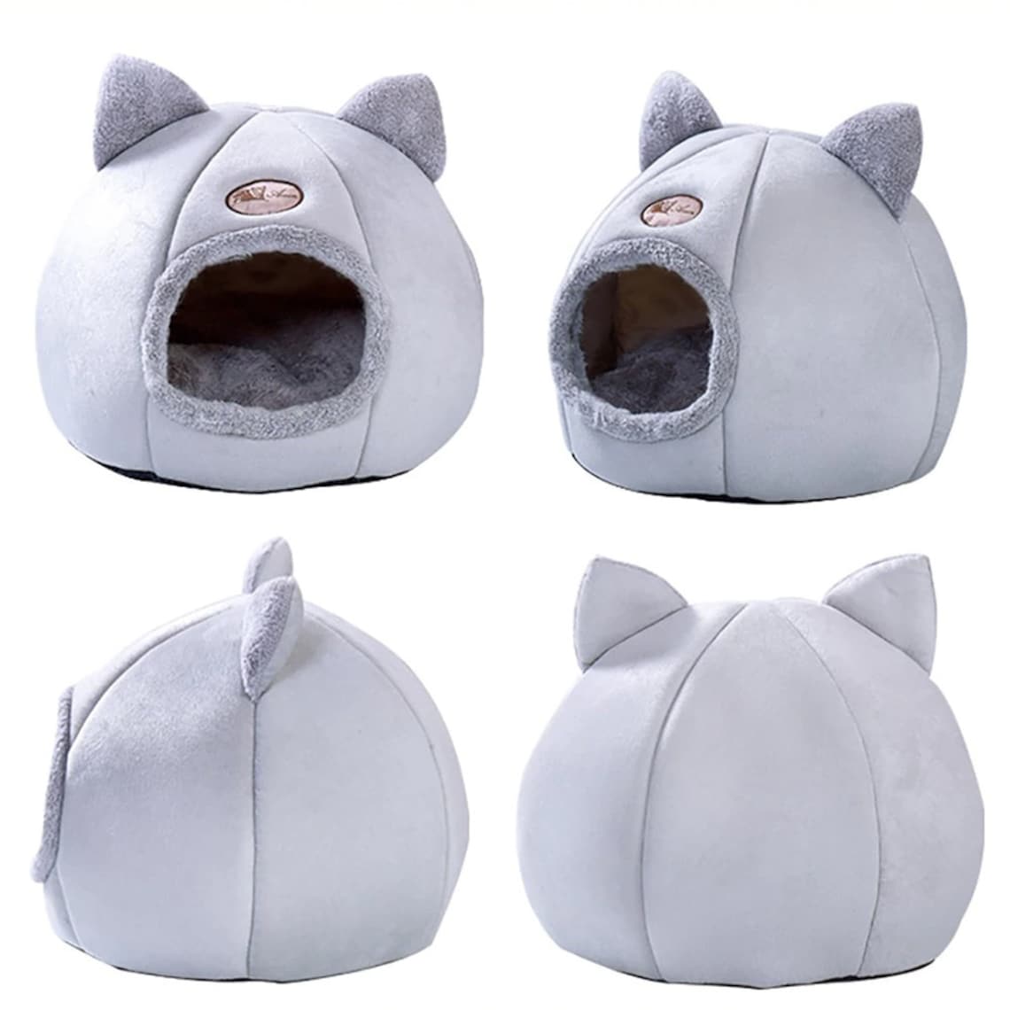 Cozy cat bed/Cat bed with ears/Warm Pet Cat Sleeping Nest/Pet Etsy
