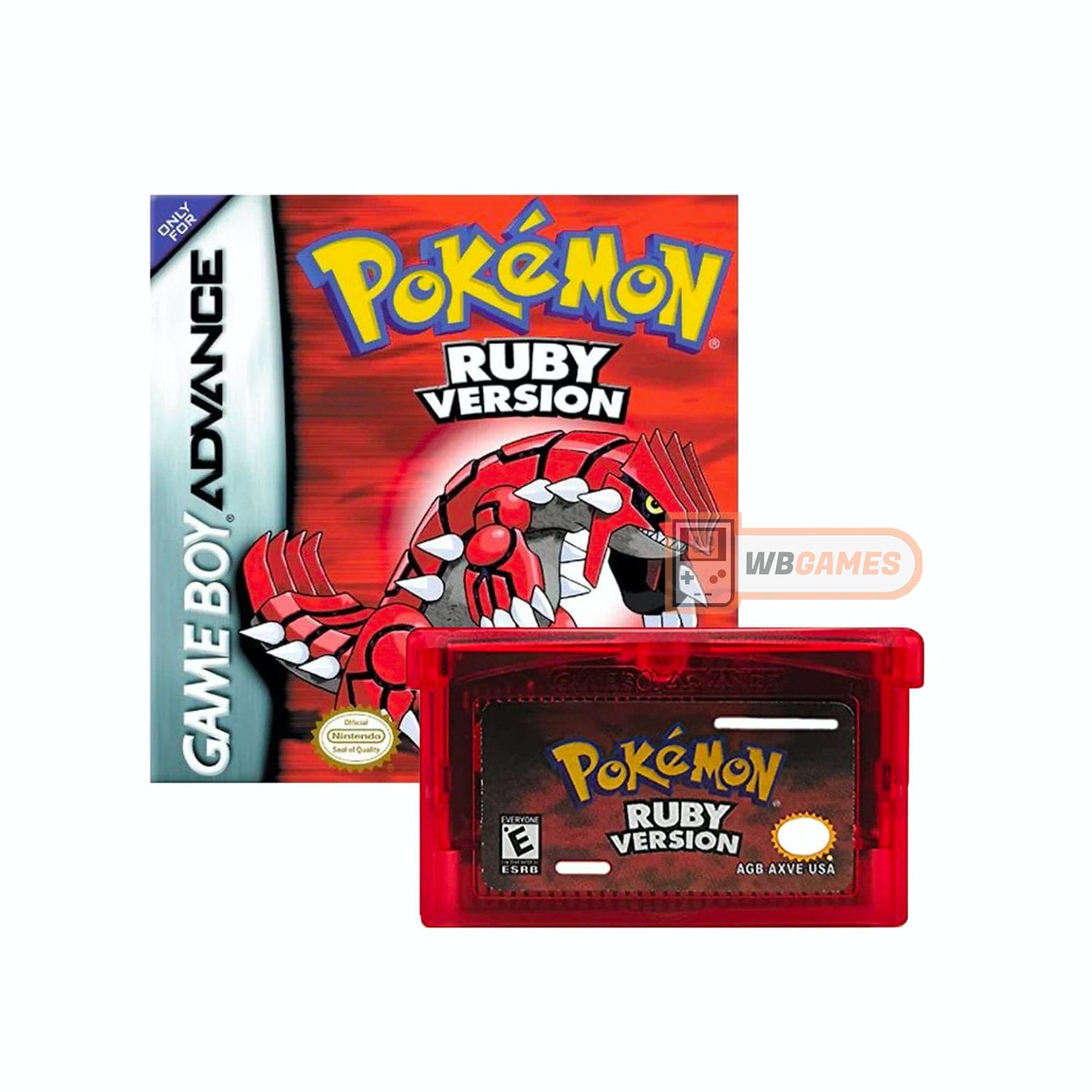 GBA Game Pokemon Ruby Version Gameboy Advance Cartridge Repro Etsy