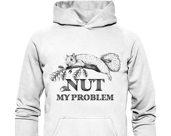 Hoodie Unisex, Sweater, Squirrel, Animal Print, Forest Life, Nature Hoodie, Gift Idea, Print, Graphic, Motif, Saying, Sweater, Hiking