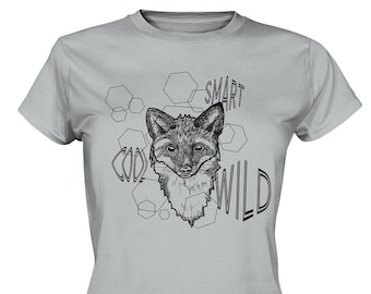 Fuchs T-Shirt Frauen, Tierprint Fuchs, Grafik-T-Shirt, Forest Life, Natur T-Shirt, Geschenkidee, bedruckt, nature Shirt, Streetwear Shirt