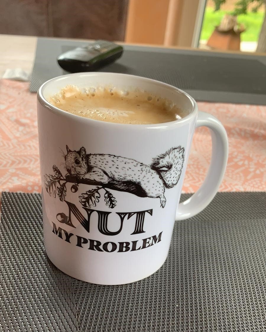 Räder 'Guten Morgen' Tasse – 300 Ml, Mit Humorvollem Text, Prägung Auf Dem Boden