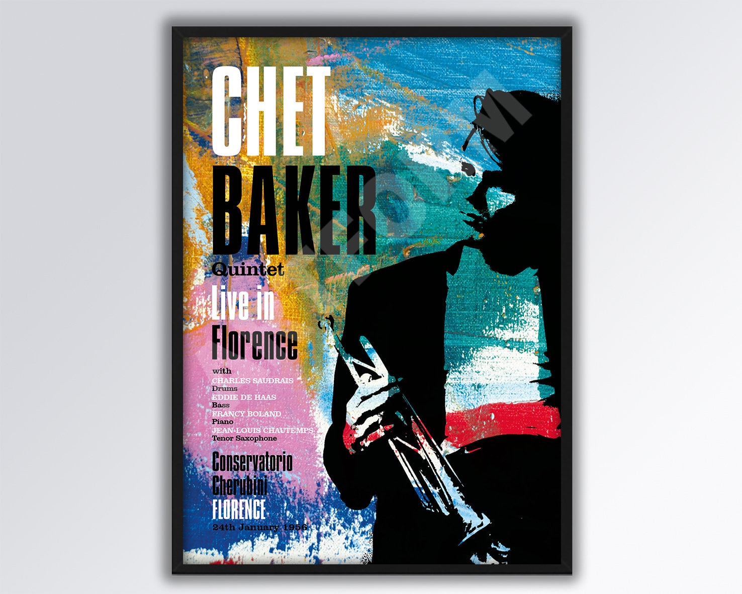 Quartet Live in Florence Reimagined Poster A3 Size. -