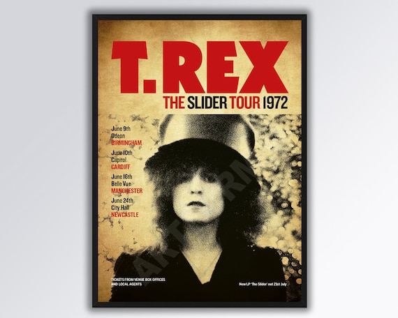 MARC BOLAN . T-REX ( Poster by Tsuyoshi Kawasoe boid ) 70cm