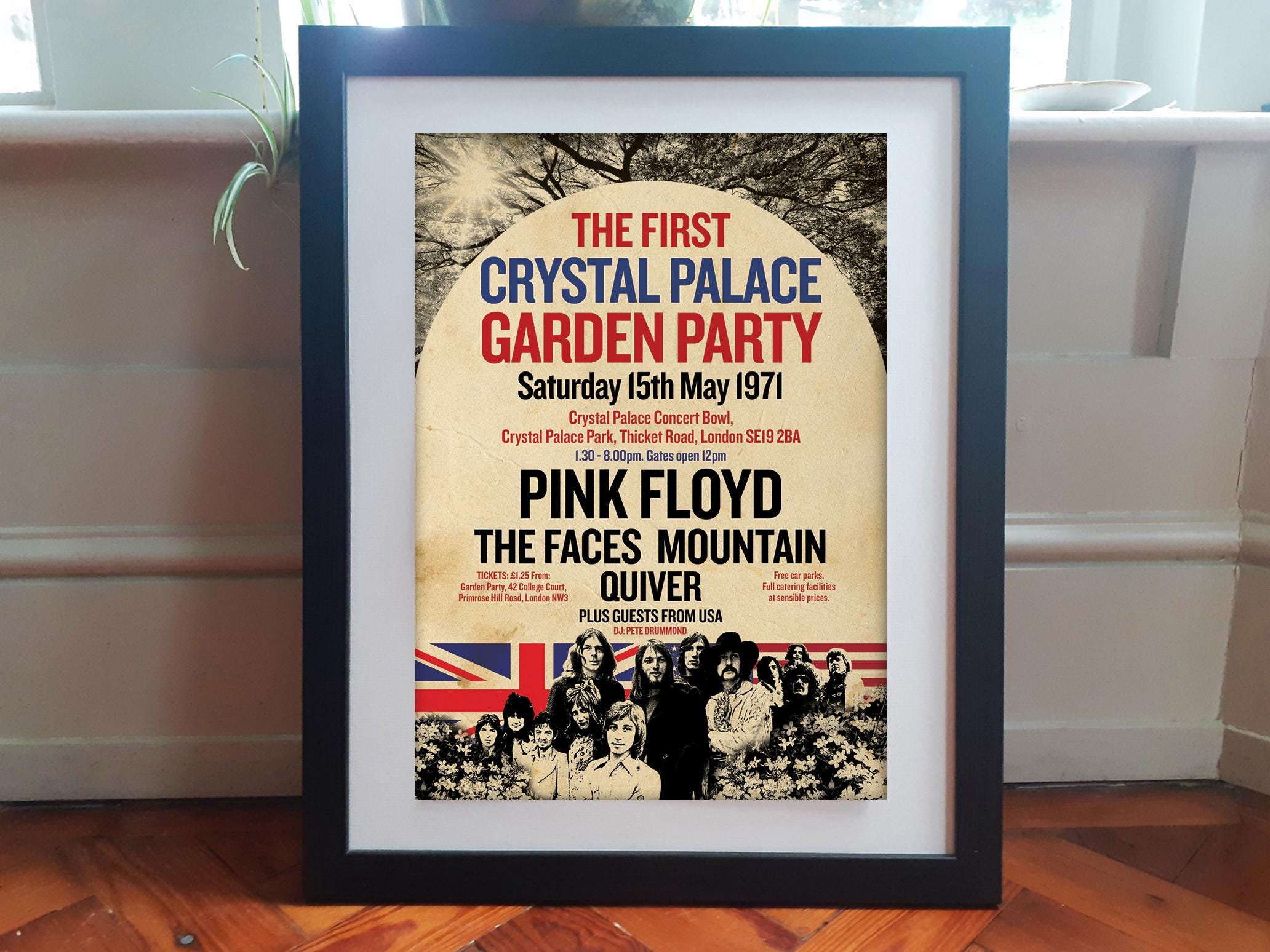 CRYSTAL KING 　　コンサートパンフレット PINK FLOYD Crystal Palace Garden Party 1971. REIMAGINED A3 Size