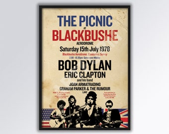 The PICNIC at BLACKBUSHE REIMAGINED A3 size poster.