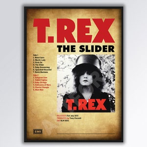 T.REX MARC BOLAN The Slider Album Poster/Print