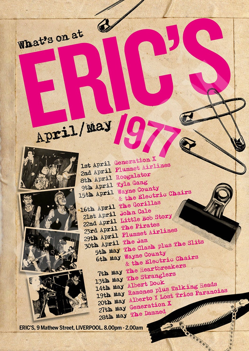 Eric's Liverpool 1977 Reimagined Poster A3 Size Etsy