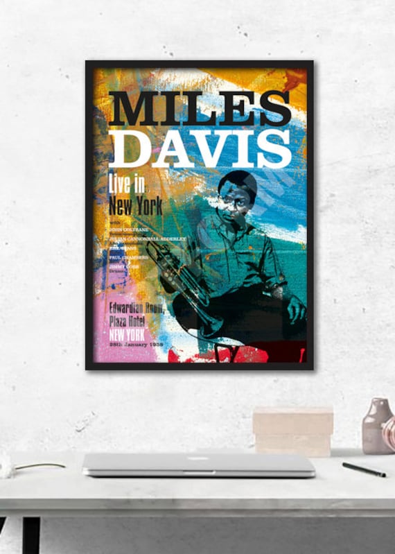 MILES DAVIS Live in New York REIMAGINED Poster A3 Size. - Etsy