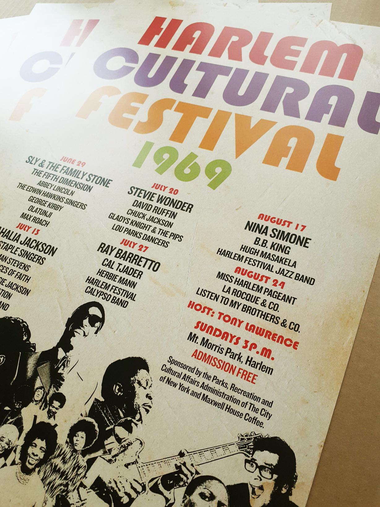 Harlem Cultural Festival 1969 REIMAGINED Poster A3 Size. Summer of