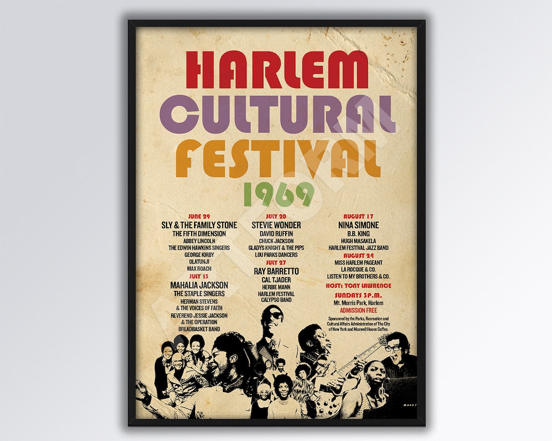 Harlem Cultural Festival 1969 REIMAGINED Poster A3 Size Soul  