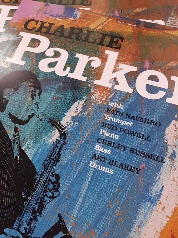 CHARLIE PARKER Live at Birdland Reimagined Jazz Art Print Poster