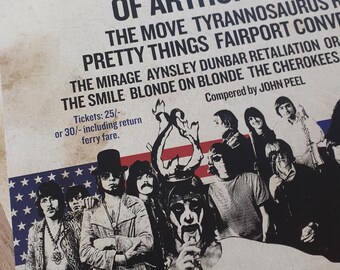 ISLE of WIGHT FESTIVAL 1968 Reimagined A3 Size Poster. Classic