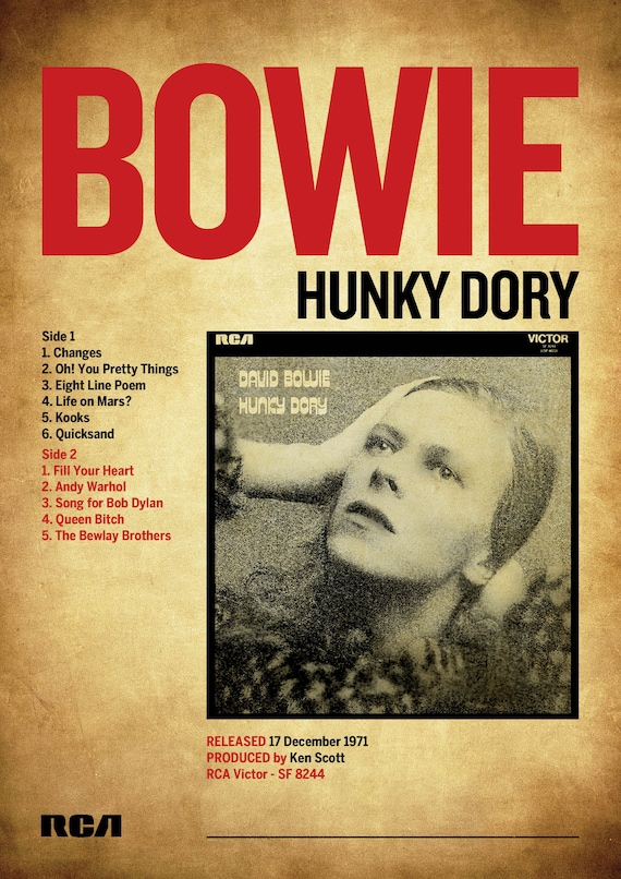 David Bowie Hunky Dory Picture Disc