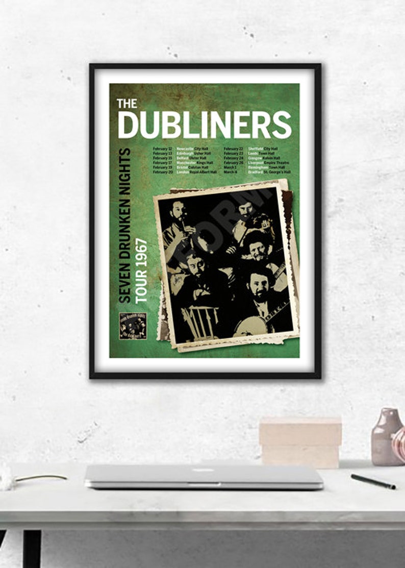 THE DUBLINERS REIMAGINED Tour Poster A3 Size 420 X 297mm. Etsy UK