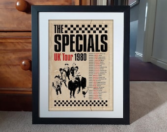 Madness SKA Stretched Canvas Suggs 80's SKA Reggae Music Inspired