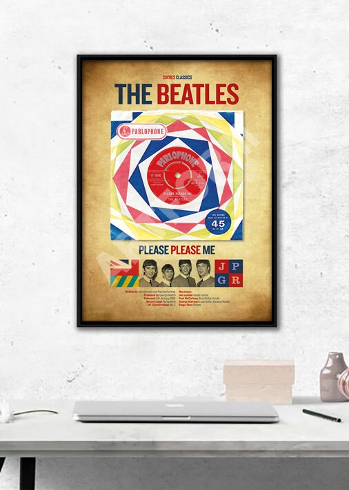 The BEATLES Please Please Me A3 プリント。ビートルズの