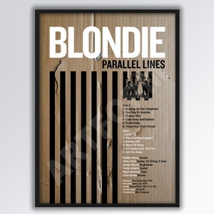 BLONDIE Parallel Lines Poster A3 Size