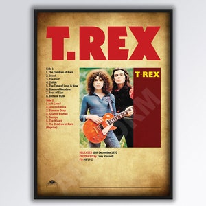 MARC BOLAN . T-REX ( Poster by Tsuyoshi Kawasoe boid ) 70cm