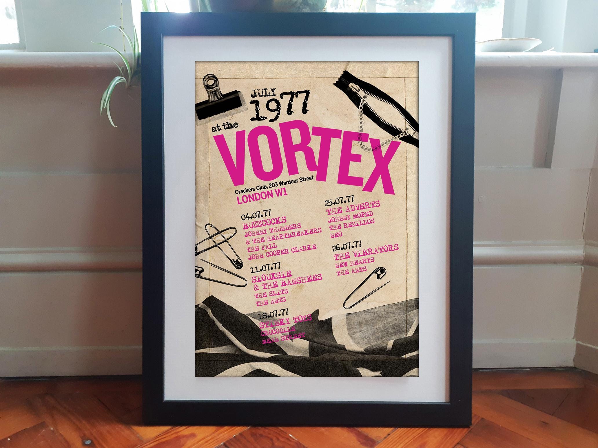 The Vortex London Punk Rock Club 1977 Reimagined A3 Poster - Etsy