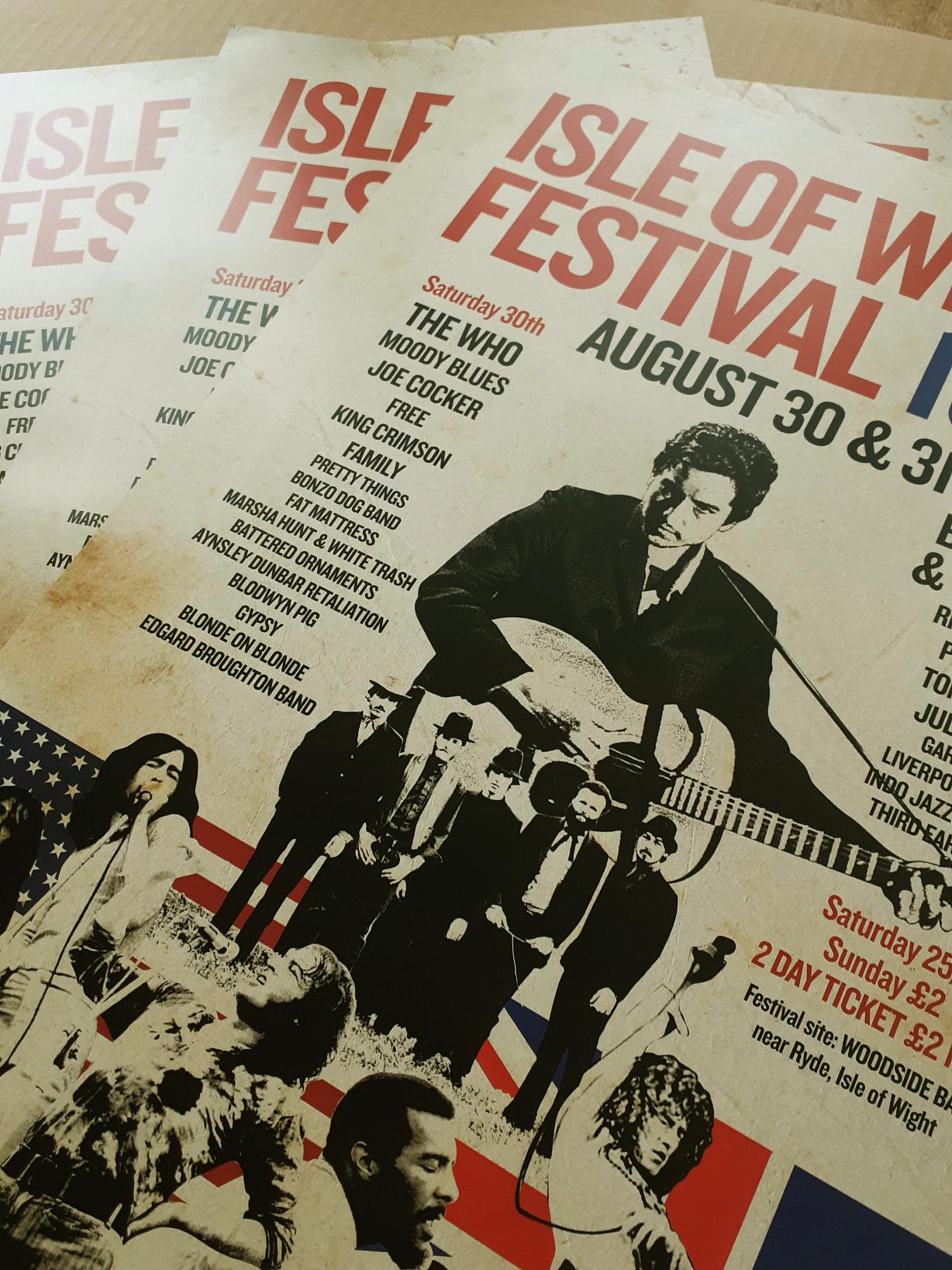 ISLE of WIGHT FESTIVAL 1969 Poster A3 Size. Bob Dylan. - Etsy