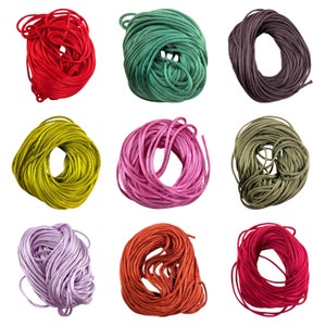 Satin Rattail Cord  2mm  10 Yards Color Choice  Each