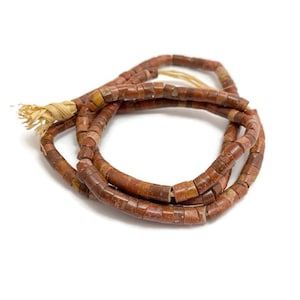 Antique African Trade Beads Hand Cut Bauxite Stone Ghana