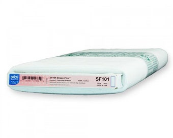 White. Color Pellon/® SF101 Shape-Flex/® Cotton Woven Fusible Interfacing 20 x 10 yard Bolt