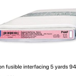 5 yards p44f fusible interfacing lightweight pellon 20” width