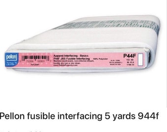 IVORY FUSIBLE INTERFACING LIGHTWEIGHT PELLON NON WOVEN 44 WIDE 2 YARDS